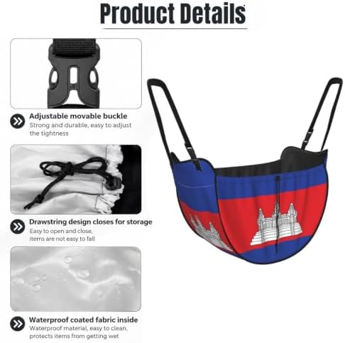 Flag of Cambodia Car Seat Organizer-Backseat Storage Bag for Travel