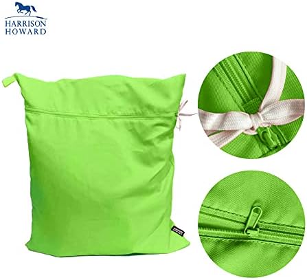 Harrison Howard Pet Washing Bag Dog Cat Horse Hair Laundry Bag for Rug Sheet Boots Pets Laundry Helper Neon Green