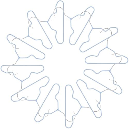 Amosfun 20pcs Anti-Slip Pet Clothes Rack Hangers for Small Dogs and Cats, Metal and Plastic-Dipped Multipurpose Closet Organizer and Pet Clothing, Elegant Design for Small Puppy