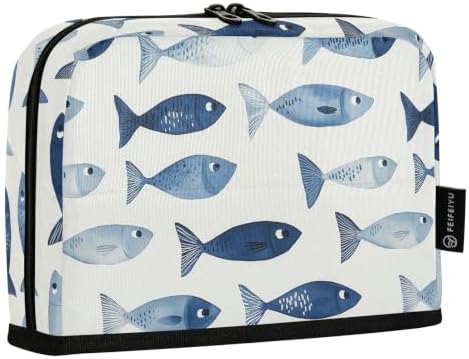 Small Fish Blue Pencil Case for Kids Girls Boys | Large Pencil Pouch Pen Bag Holder with Big Capacity