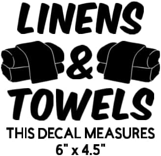 Storage Bin Organization Decals, Linens and Towels Style | Storage Bin Organization Decals, Vinyl Label Stickers, Bins Not Included
