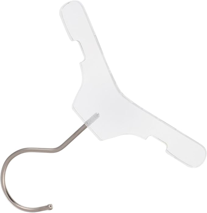 Beaupretty Convenient Dog Hanger with Anti-Rust and Anti-Wind Features, Stainless Steel and Acrylic Pet Clothes Hanger for Dormitories and Courtyards, Household Small Apparel Organizer