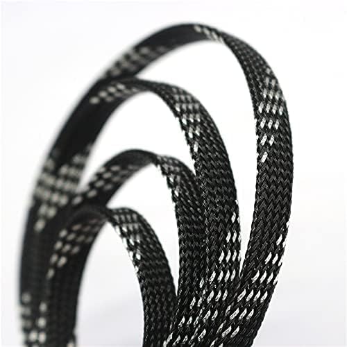 33ft PET Expandable Braid Cable Sleeving 10mm Cable Management Sleeve