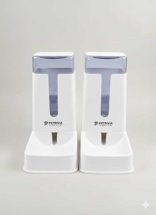 Automatic Pet Feeders Automatic Dog Food and Water Dispenser Water Dispenser for Dogs Gravity Water Dispenser Cat Feeders Automatic Cat Food Dog Water and Food Dispenser Gravity Pet Water Dispenser