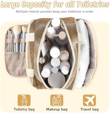 Funny Alpaca Travel Toiletry Bag for Women