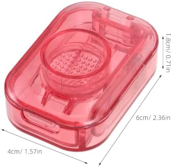 Mobestech Portable Pet Medicine Pill Cutter and Grinder with Multiple Compartments for Small Pets 2pcs Plastic Material, Easy Classification, for Travel and Walks