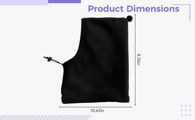 Black Dog Winter Hat M, Polyester Cat Costume, Pet Ear Warmer for Cats and Dogs, Funny Dog Hood for Reducing Noise Sensitivity, Adjustable Fit, 8.3 x 10.6 in / 21 x 27 cm