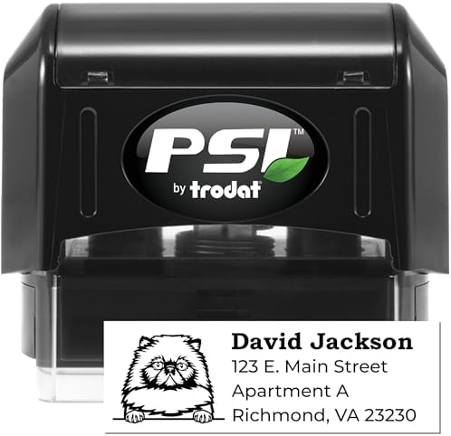 Personalized Himalayan Cat Address Return Stamp | Custom Self-Inking Mailing Stamps for Home & Business | Handcrafted Rubber Postal Stamper with Feline Design | Product Sample Mail Labels