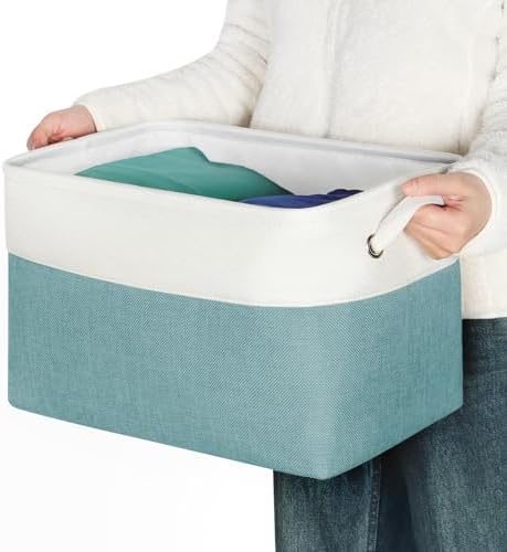 Fabric Storage Bins for Shelves, Rectangle Storage Basket, 3 Pack