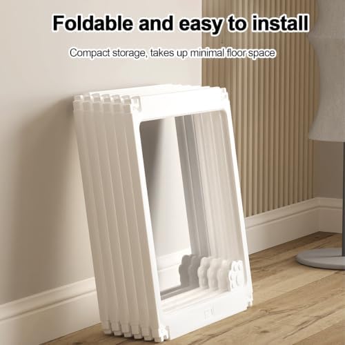 Acrylic Indoor Pet Enclosure,Foldable Independent Dog Gate, Easy to Clean,Suitable for Puppies, Rabbits, Cats, and Piglets, Easy to Assemble(150x150cm/59.1x59.1in)