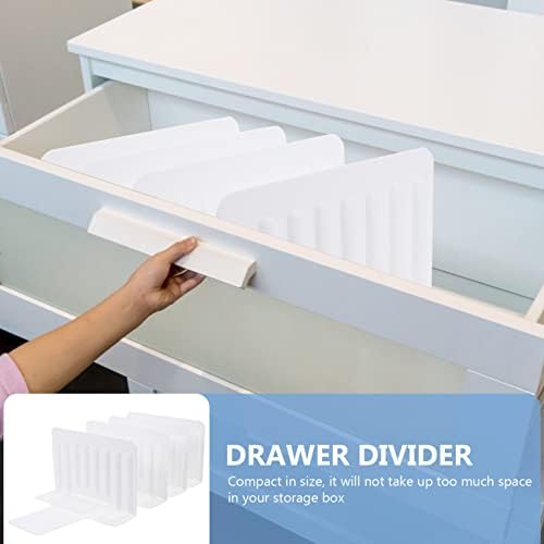 Cabilock 4pcs Separator Storage Dividers for Refrigerator and Desk Organization Premium Plastic Partition Board for Food and Household Items Easy to Use and Clean