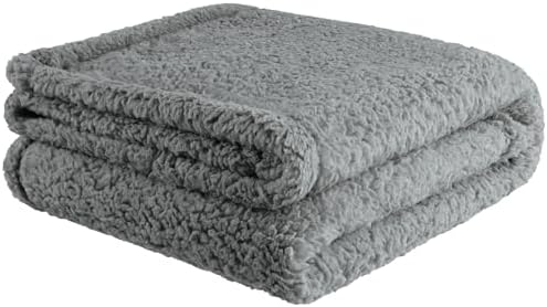 furrybaby Pet Blanket, Soft Warm Sherpa Fleece Bed Blanket for Small Pets
