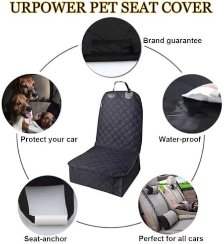 Front Dog Car Seat Cover for VW Amarok Caddy Taro Teramont, Water-Resistant Pet Seat Protector Non-Slip & Scratch-Resistant for Safe & Comfortable Travel