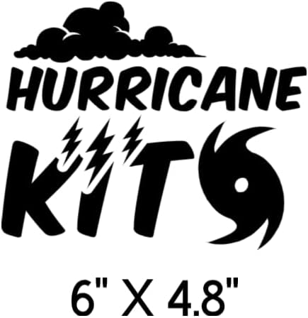 Storage Bin Organization Decals, Hurricane Kit Style | Vinyl Label Stickers, For Organizing Containers, Multiple Categories, Plastic Bins Not Included