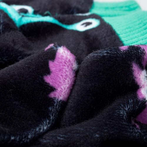 Fitwarm Cute Monster Halloween Dog Pajamas, Funny Costumes for Small Dogs Boy Girl, Festive Pet Clothes, Green, Purple, Black, Medium