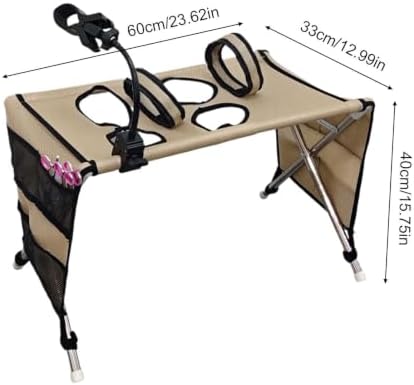 2-in-1 Foldable Pet Grooming Bed - Universal Pet Grooming Table with 6 Hole | Foldable Quick Dry Breathable Mesh Bathing Stand | Pet Grooming Hammock | For Home Bath Shower Care Haircuts Nail Trimming W