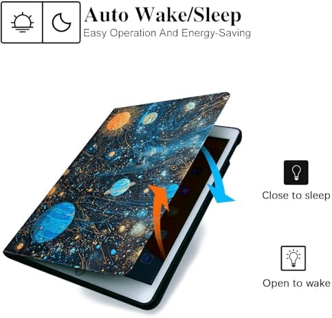 for Samsung Galaxy Tab A7 Lite 2021 Model T220/T225/T227 Tablet Case,Auto Wake/Sleep,Adjustable Stand Protective Cover - Autumn Sunflower Peony