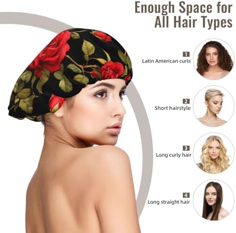 Adjustable Silk Satin Night Cap Women's Men's Sleep Cap