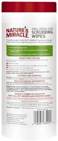 Nature’s Miracle Small Animal Cage Scrubbing Wipes 30Ct