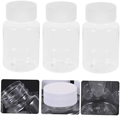 10pcs Empty Bottles with Caps Medicine Container Travel Bottle Clear Plastic Containers Makeup Containers Plastic Squeeze Bottles for Liquids Bottle Container Vial