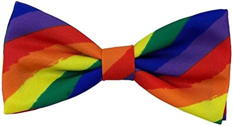 Huxley & Kent Pet Bow Tie for Dogs & Cats, Equality, Large/XLarge | Hook & Loop Attaches to Any Collar, Soft Polyester, Lightweight & Machine Washable, Perfect for Holidays & Photos