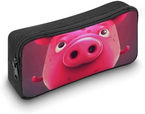 Peach Pets Pencil Case Large Capacity Pencil Pouch | Zipper Pencil Bag Aesthetic Coin Pouch Portable Desk Organizer for Office, Travel, Multi-Purpose Makeup Bag for Adults