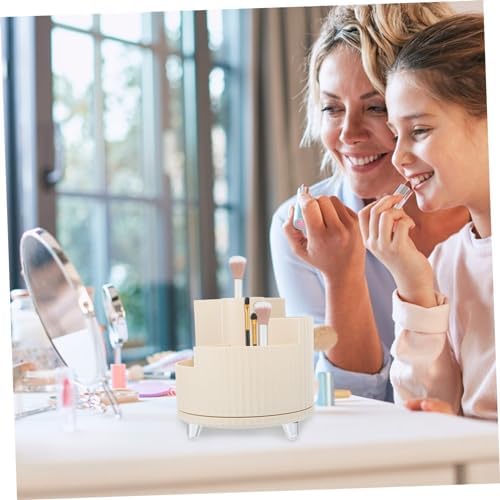 DOITOOL Rotating Makeup Brush Holder and Pen Organizer Compact Desktop Storage for Stationery and Makeup Supplies Design Portable for Home and Travel