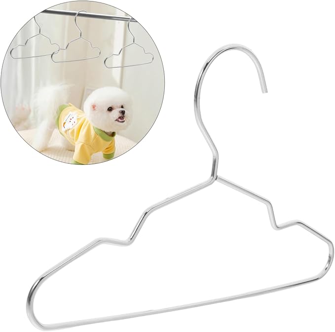 Cabilock 10pcs Pet Clothes Hanger Elegant Organizer for Cats Dogs Non- Rack for Pet Apparel Storage Stylish Dog Cat Clothing Hangers