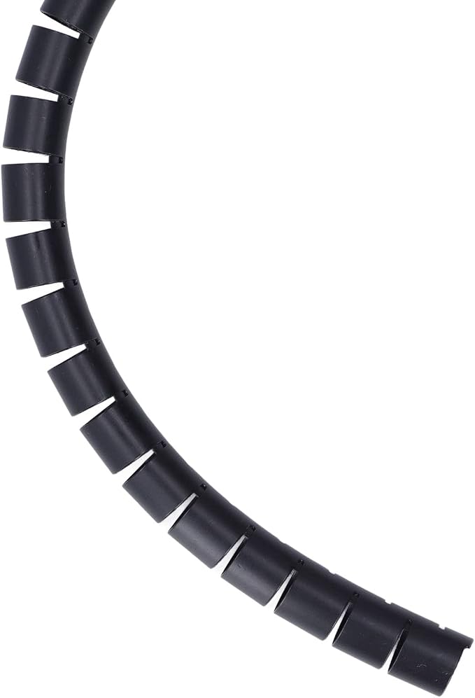 Spiral Cable Wrap Organizer 20mm | Cord Management for Home/Office/Pet Protection | Flexible Wire Tube Cuts to Length | Tidy TV/DVD/PC Cables (2m)