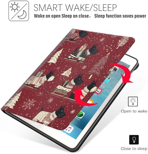 Tablet Case for iPad mini 6 Case 8.3 Inch 2021,Shockproof Protective Cover with Stand,Auto Wake/Sleep,Christmas Funny Dog