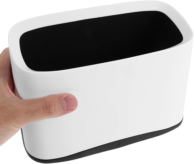 Plastic Cat Litter Scoop Base with Filtration for Waste Disposal White Compact Holder Stand for Litter Box Cleaning Tools Portable Organizer Enhancing Home Storage