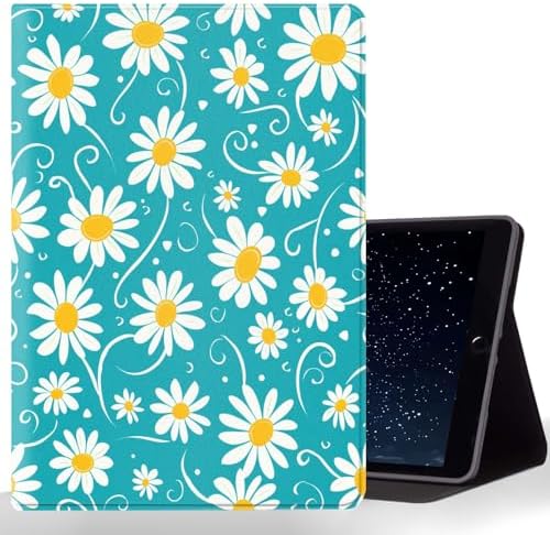 Tablet Case for iPad (9.7-Inch, 2018/2017 Model, 6th/5th Generation),Shockproof Protective Cover with Stand,Auto Wake/Sleep,Daisy