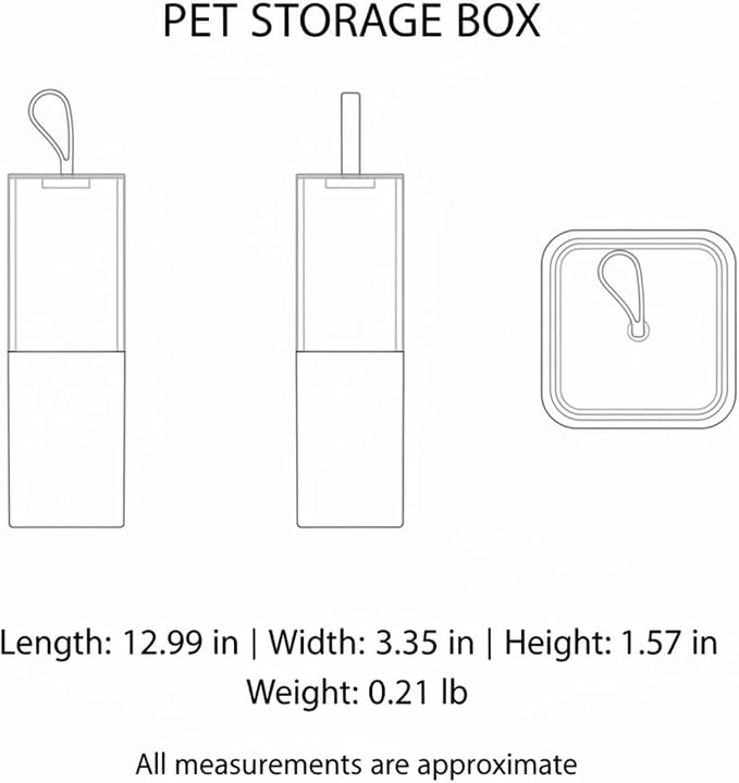 Stackable PET Storage Box, Rigid Clear Organizer for Cables & Small Items, Durable Transparent Container, 13 x 3.3 x 1.6 Inches