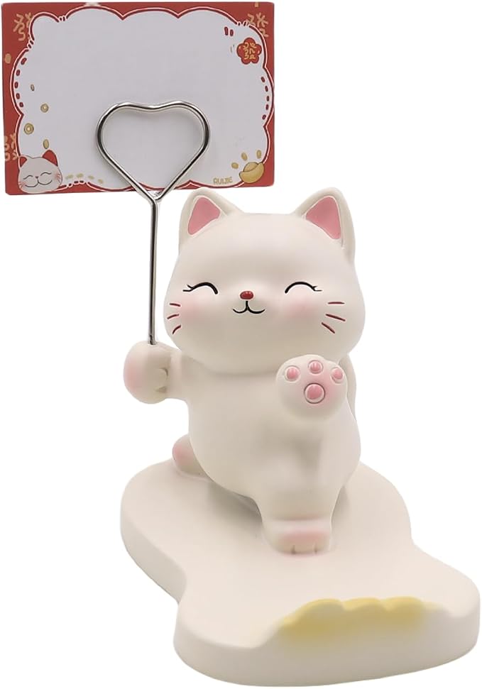 Cute Cat Phone Stand Cartoon Animal Pig Dog Phone Holder Desktop Phone Holder Stand Compatible with All Phones Cute Animal Desk Ornament