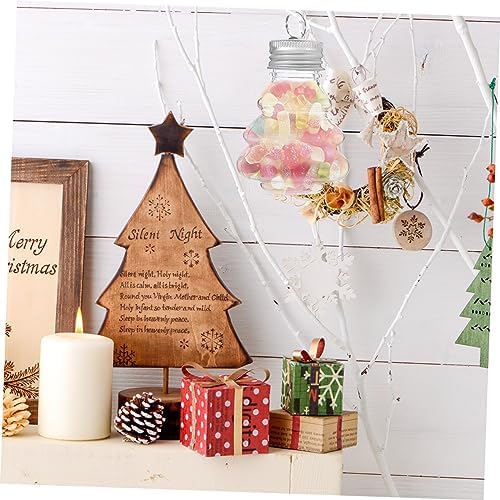 Fillable Candy Bottles 10 Pack Christmas Tree Shape Beverage Bottles Decorative Candy Jars Reusable Juice Containers for Party