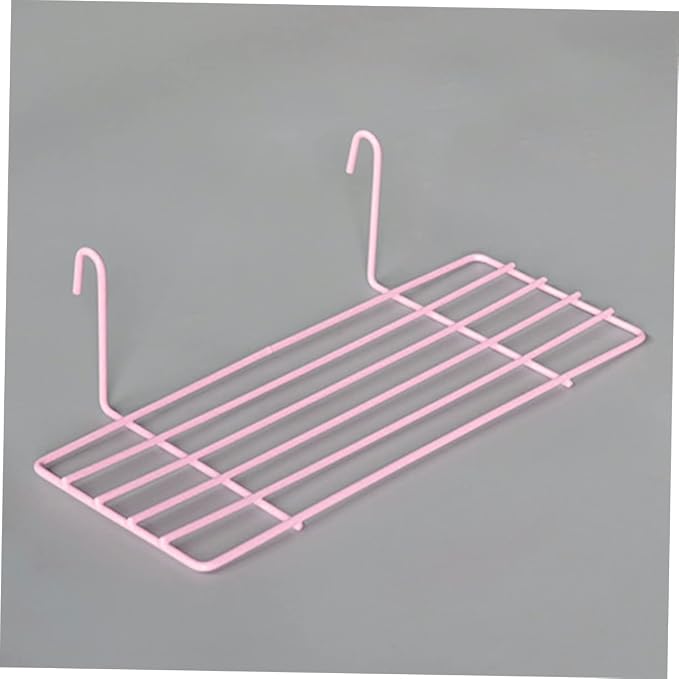 BESPORTBLE Wall Grid Bird Stand Hooks Iron Platform for Parrots Easy to Install Bird Cages and Wall Decor for Parakeet Accessories