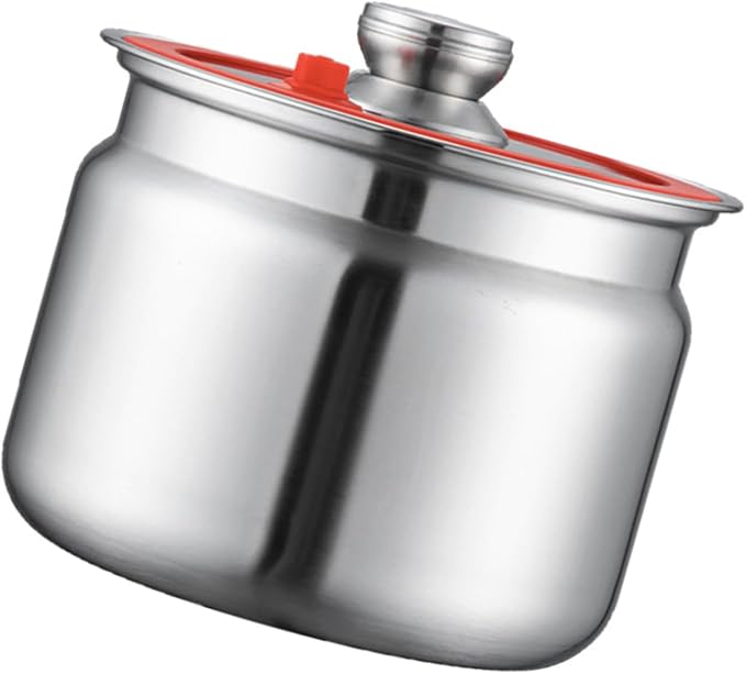 hejhncii Stainless Steel Airtights Food Containers Large Capacity Locking Lids Ideal for Flour Rice Sugar Dry Goods Storage Kitchen Storage Jars