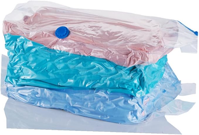 Large Capacity Vacuum Storage Bag 80x100x44cm for Comforters | PET and PE Material, Window Design, Airtight Organizer, White Finish for Household Storage