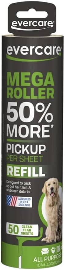 Evercare Pet Mega Roller 50-Layer Refill, Pack of 3