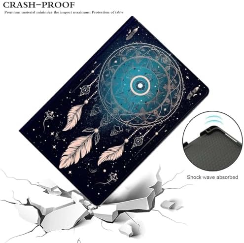 for Samsung Tab A9 Plus/A9+ 10.9 Inch 2023 (SM-X210/X216/X218) Tablet Case,Premium Leather Folio Stand Auto Wake/Sleep,Multiple Viewing Stand,Dream Catcher Fantasy Pattern
