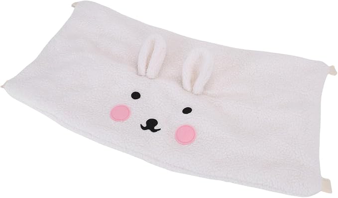 SUNGOOYUE Pet Stroller Guard, Soft Breathable Cotton Polyester Pet Strolling Front Section Cover for Winter (White)