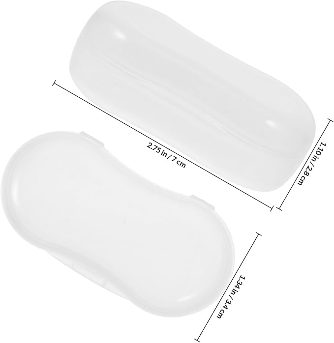 SHINEOFI 20pcs Pet Toothbrush Storage Box with Finger Toothbrush Case Portable Dustproof Pp Material Dog and Cat Tooth Finger Wipes Organizer for Travel and Home Use