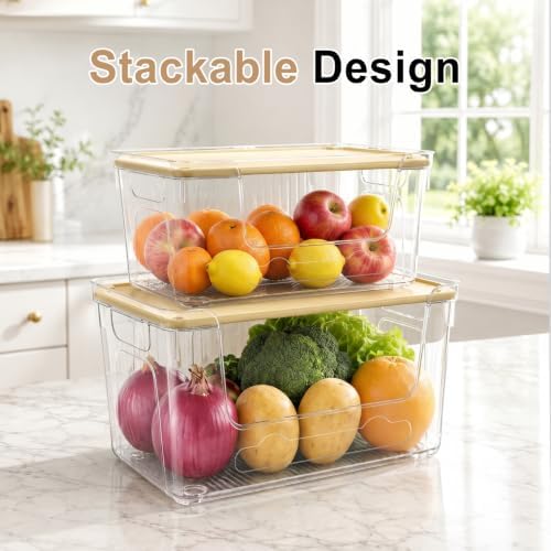 Trash Bag Dispenser, 6 Pack, 3 Large and 3 Small Clear PET Bins | Three large and three small BPA-free PET bins fit bag rolls up to 6.7 and 5.9 in wide for kitchen and laundry storage