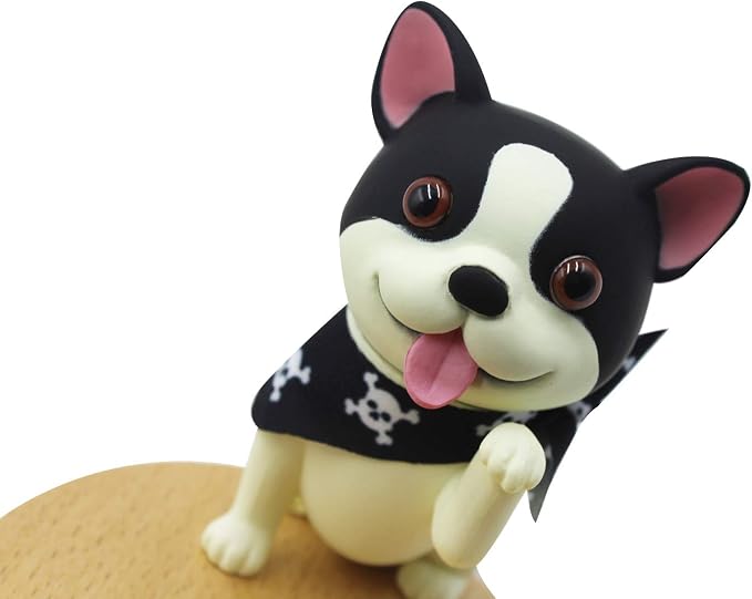 Cute Dog Cell Phone Holder Stand Wooden Smartphone Desk Holder for Mobile Phones Animal Phone Stand Desk Ornament