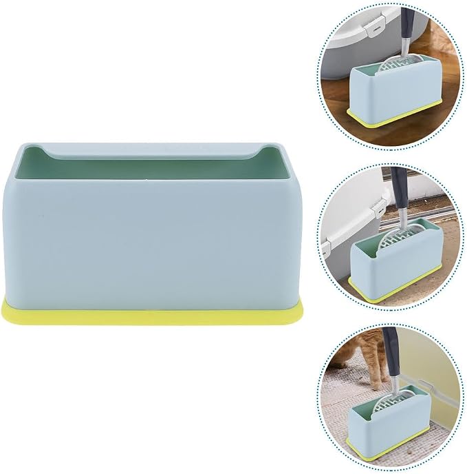 Cat Litter Scoop Holder - Litter Scooper Caddy, Kitty Pooper Stand Trash Can for Most Pet Poop Shovels