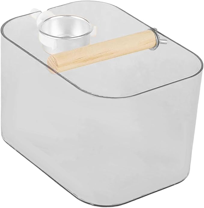 Bird Toilet Stand, Training Device, Easy to Assemble, Decorative Parrot Grinding Seat, Bird Toilet for Parakeets Indoor and Outdoor, Square