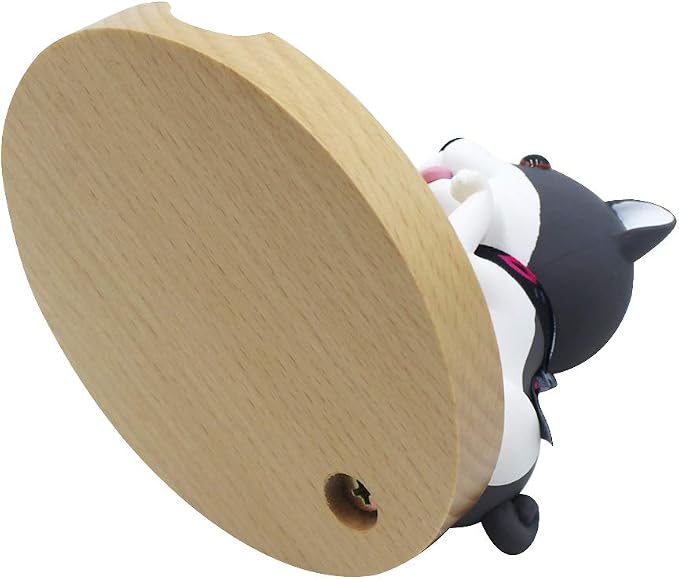 Cute Dog Cell Phone Holder Stand Wooden Smartphone Desk Holder for Mobile Phones Animal Phone Stand Desk Ornament