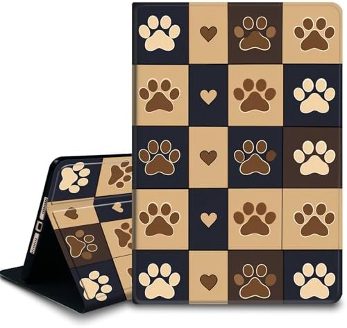 Bxgolkgd Tablet Case for Samsung Galaxy Tab A9 Plus/A9+ 5G 11 Inch 2023(SM-X210/X215/X216/X218),Shockproof Stand Cover with Heat Dissipation,Auto Wake/Sleep Function,Cute Pet Paw Print