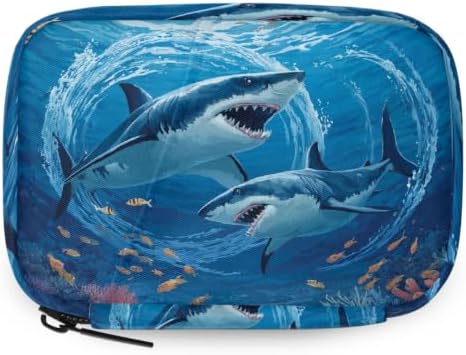 Travel Pill Organizer Underwater Shark Small Pill Case