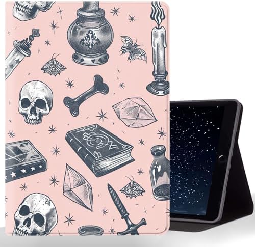 Tablet Case for iPad 5th Generation 2024 iPad Pro 11 inch (M4),Shockproof Protective Cover with Stand,Auto Wake/Sleep,Goth Skull